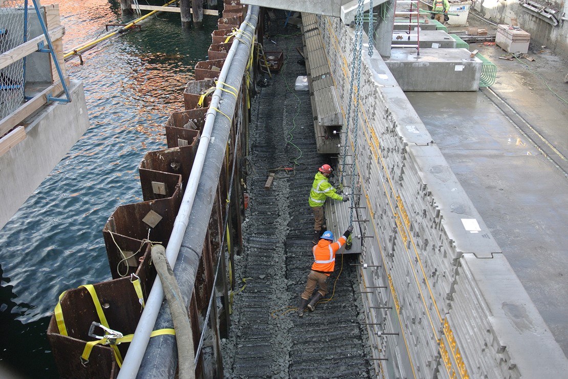 Photo shows the light penetrating surface from below, letting lots of light through to the zee panels. 